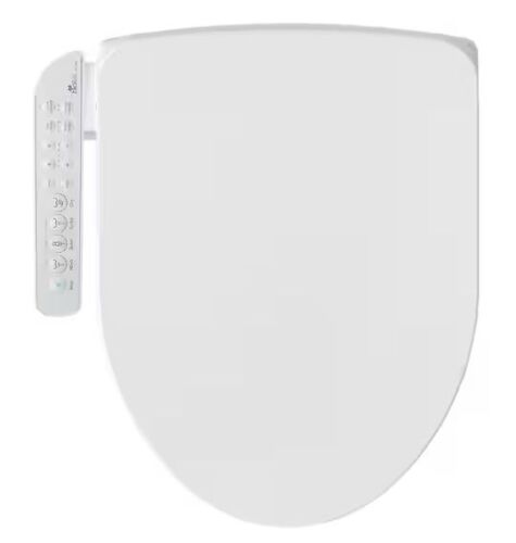 BIO BIDET HD-7000 Electric Bidet Seat for Elongated Toilets in White with Fusion Heating Technology - Lot 66JF