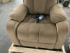 Merax Brown Soft Velvet Power Lift Recliner with Remote Control - Internal & External Damage to Armrest - Thumbnail 2