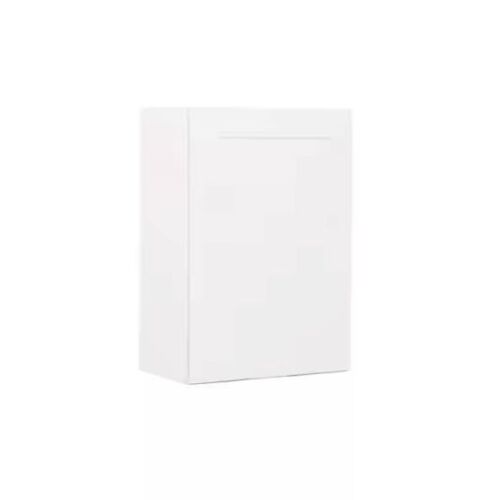 Hampton Bay Shaker 21 in. W x 12 in. D x 30 in. H Assembled Wall Cabinet in Satin White - Lot 106JF