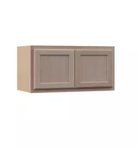 Hampton Bay Recessed Panel 30 in. W x 12 in. D x 15 in. H Assembled Wall Bridge Cabinet in Unfinished - Lot 109JF