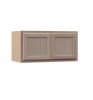Hampton Bay Recessed Panel 30 in. W x 12 in. D x 15 in. H Assembled Wall Bridge Cabinet in Unfinished - Thumbnail 1