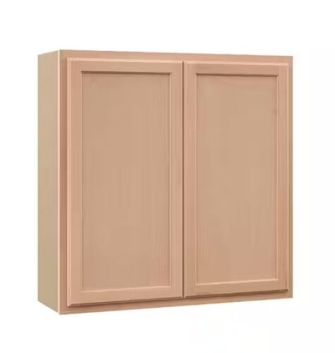 Hampton Bay Recessed Panel 36 in. W x 12 in. D x 36 in. H Assembled Wall Cabinet in Unfinished - Lot 111JF