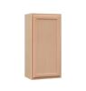 Hampton Bay Recessed Panel 18 in. W x 12 in. D x 36 in. H Assembled Wall Cabinet in Unfinished - Thumbnail 1