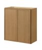 Hampton Bay Leyton 27 in. W x 12 in. D x 30 in. H Ready to Assemble Plywood Slim Shaker Wall Kitchen Cabinet in White Oak - Thumbnail 1
