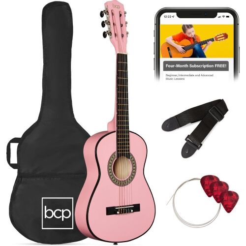 Kids Acoustic Guitar Beginner Starter Kit w/ Carrying Case - 30in - Lot 629