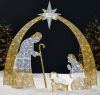 6' Lighted 2D Christmas Nativity Scene Outdoor Decor w/ Twinkling LED Lights - Thumbnail 1