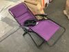 Oversized Padded Zero Gravity Chair, Folding Recliner w/ Headrest, Side Tray - Thumbnail 2