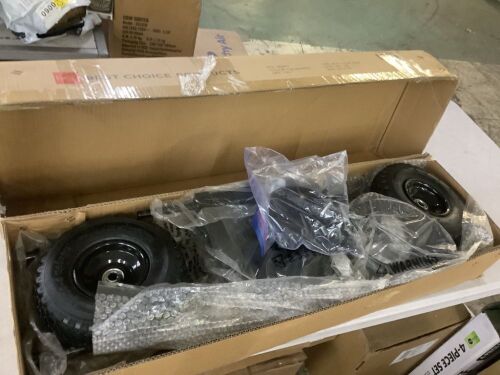 Galvanized Blade 2-Wheel Snow Pusher w/ Adjustable Handle - 36in - Lot 515