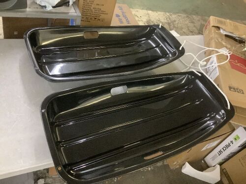 Lot of (2) Kids Outdoor Plastic Toboggan Snow Sled Board w/ Pull Rope, Handles - 35in - Lot 415