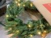 30" Pre-Lit Cedar Cypress Christmas Realistic Wreath w/ Twinkling LEDs - Thumbnail 3
