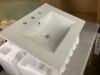 Eridanus Tucson 24 in. W x 18 in. D Vitreous China Vanity Top in White with 3-Faucet Holes (8 in. Widespread) - Thumbnail 3