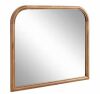 Kate and Laurel Glenby 34.00 in. W x 28.00 in. H Rustic Brown Arch Transitional Framed Decorative Wall Mirror - Thumbnail 1