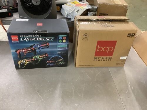 Lot of (2) Set of 4 Rechargeable Laser Tag Blasters w/ Docking Station, No Vests Needed - Lot 803