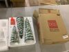 Set of 3 Pre-Lit Ceramic Tabletop Christmas Trees - Thumbnail 2