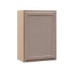 Hampton Bay Recessed Panel 21 in. W x 12 in. D x 30 in. H Assembled Wall Cabinet in Unfinished - Thumbnail 1