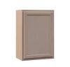 Hampton Bay Recessed Panel 21 in. W x 12 in. D x 30 in. H Assembled Wall Cabinet in Unfinished - Thumbnail 1