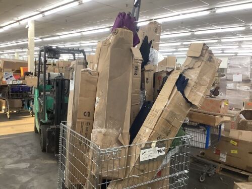 Lot of Salvage Patio Umbrellas - Basket Not Included - Lot 833