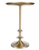 Home Decorators Collection Bellkirk Round Gold Metal Accent Table (14.5 in. W x 22.25 in. H) - Thumbnail 1