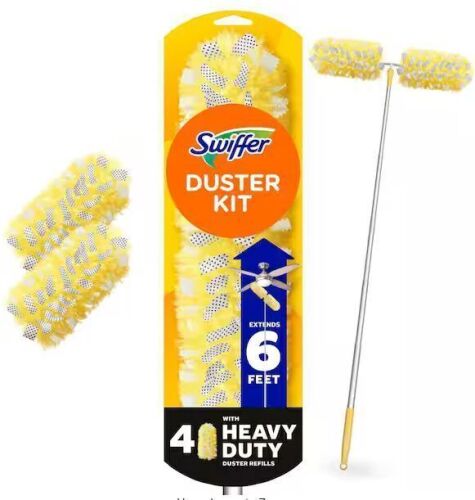 Lot of (4) Swiffer Super Extendable Dusting Kit with Heavy Duty Refills - Lot 839JF