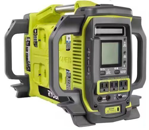 RYOBI 18V ONE+ 1800-Watt Portable Battery Inverter Power Station/8-Port Charger (Tool Only) - Lot 9JF