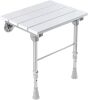 Folding Shower Seat Wall Mounted with Legs - Thumbnail 1