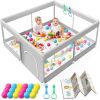 Baby Playpen with Mat, 50x50 Inch - Thumbnail 1