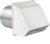 8 Inch Hooded Wall Vent with Screen and Damper - Thumbnail 1