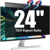 Magnetic Computer Privacy Screen Filter 24 Inch for Frameless Monitor Thin Bezel 16:9 Widescreen - Thumbnail 1