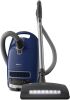 Miele Complete C3 Marin Bagged Canister Vacuum Cleaner with Electrobrush Floorhead, Suitable for Carpets and Hard Floors, in Marine Blue - Thumbnail 1