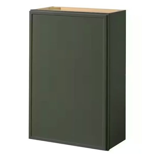 Hampton Bay Leyton 36 in. W x 24 in. D x 18 in. H Ready to Assemble Plywood Slim Shaker Wall Bridge Kitchen Cabinet in Fern Green - Lot 59JF