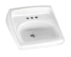 American Standard Lucerne Wall-Mounted Bathroom Vessel Sink with Faucet Holes on 4 in. Center in White - Thumbnail 1