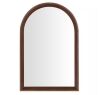 StyleWell Medium Modern Arched Walnut Framed Mirror (20 in. W x 30 in H) - Thumbnail 1