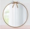 StyleWell Kids Medium Round Gold Bow Mirror (24 in.) - Thumbnail 1