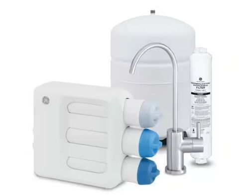 GE Under Sink 5 Stage Premium Reverse Osmosis Water Filtration System - Lot 28JF