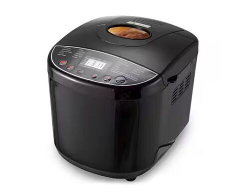 VEVOR 19-in.-1 2 LB. Dough Machine, Nonstick Ceramic Pan Automatic Breadmaker with Gluten Free Setting in Black - Lot 870JF
