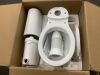 Rear Outlet Macerating 2-Piece 1.0/1.6 GPF Dual Flush Round Toilet, with 0.8 HP Macerating Pump in White - Thumbnail 2
