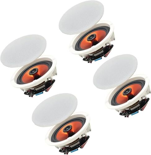 Herdio 6.5" 600 Watts Bluetooth Recessed Ceiling Speakers, 4 Pack - Lot 165