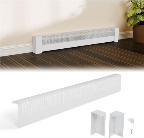 4ft Galvanized Steel Easy Slip-On Baseboard Heater Cover - Lot 167