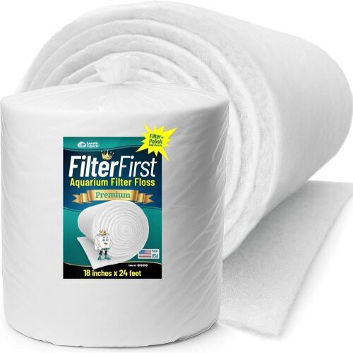 Aquatic Experts Aquarium Filter Floss for Fish Tank Filters, 18" x 24' - Lot 195