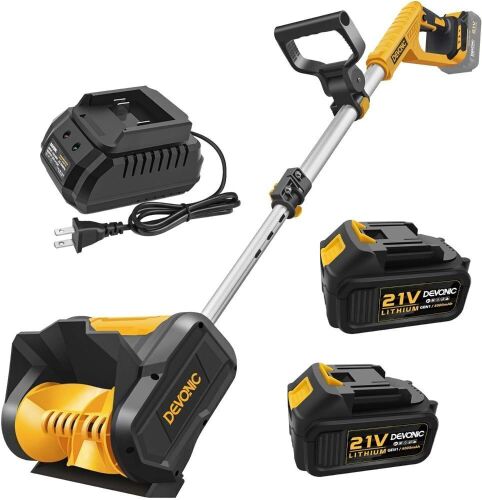 DEVONIC Cordless Snow Shovel, 24 Volt 13 Inch - Lot 193