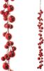 4' Red Plastic Christmas Ball Garland - Thumbnail 1