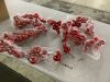 4' Red Plastic Christmas Ball Garland - Thumbnail 2