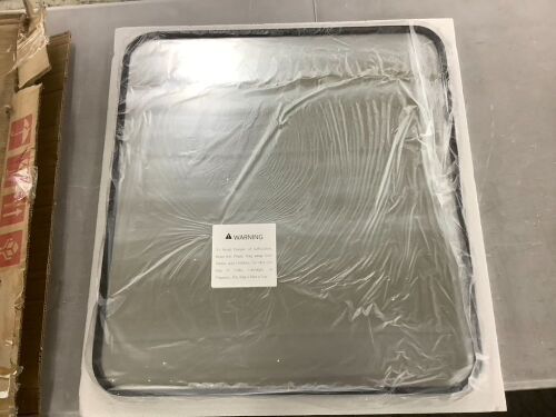 Black Framed Mirror 22" x 24" - Lot 587