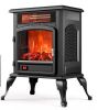 1500W Electric Radiant Fireplace Stove Heater, Realistic 3D Flame - Missing Remote - Thumbnail 1