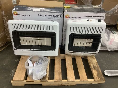 Lot of (2) Dual Fuel Vent Free Radiant Heaters - 1 Missing Feet - Lot 34JF