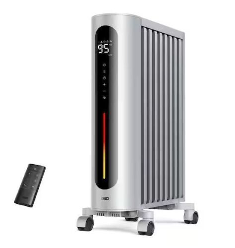 DREO 1500-Watt Portable Space Oil Filled with Remote Control, Overheat and Tip-Over Protection - Lot 884JF