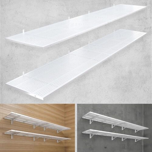 4-Pack 1.5x4ft Heavy Duty Garage Wall Shelving, 1000 lbs Load Capacity - Lot 124