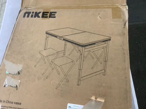 Folding Table with Chairs - Lot 696