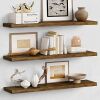 36 Inch Floating Shelves, 3 Pack - Thumbnail 1