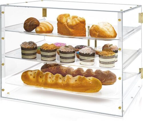Acrylic 3 Tray Bakery Display Case, 21" x 16" x 14" - Lot 534